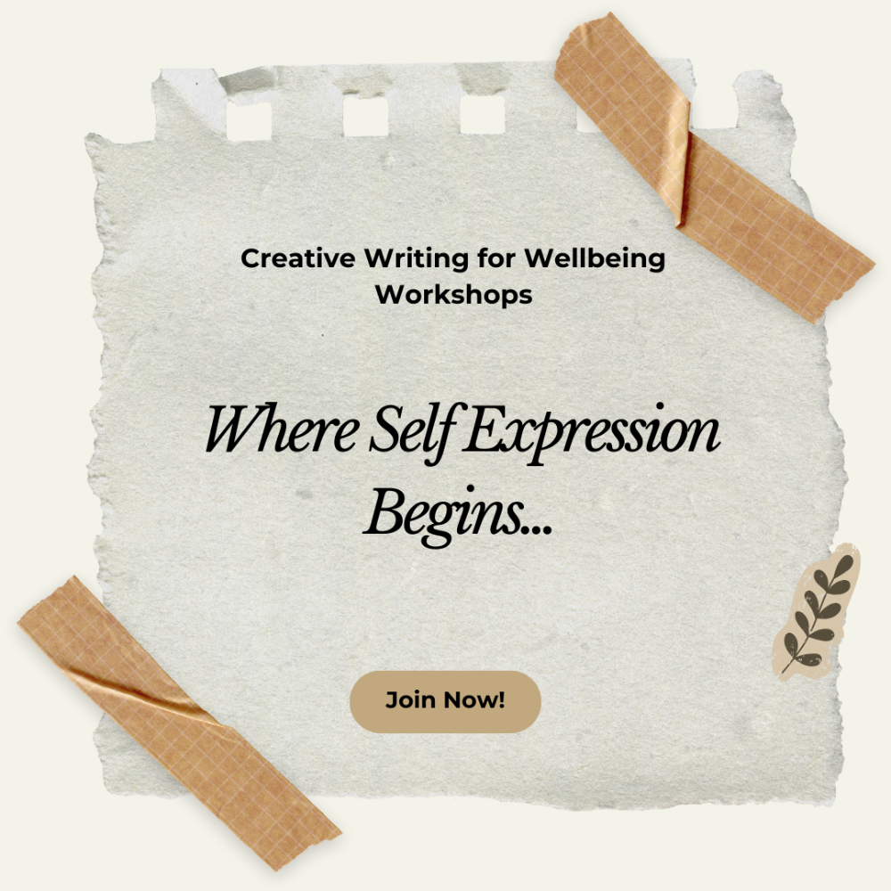 Creative Writing for Wellbeing Workshops set of 4